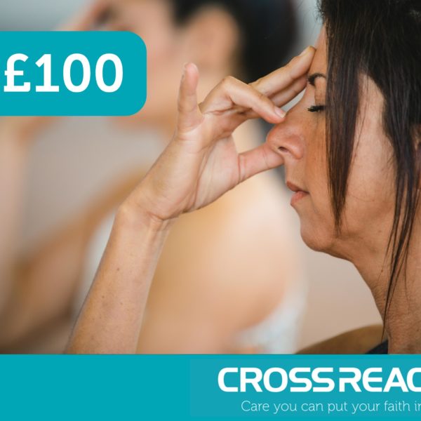 £100 could pay for a Breathing for Change session in our Glasgow Recovery Service. These sessions use breathing techniques and yoga movements to help people with anxiety and Trauma